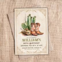 ヴィンテージカウボーイウェスタンブーツハットとデザートサボテン