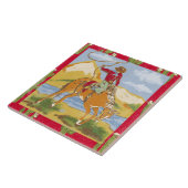 ヴィンテージカウボーイウエスタンロデオワイルドウェスト タイル (側面)