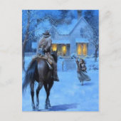 ヴィンテージカウボーイクリスマス シーズンポストカード (正面)