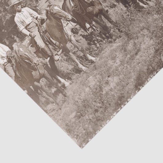 ヴィンテージカウボーイズティッシュペーパーのデコページ 薄葉紙 (詳細)