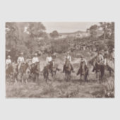 ヴィンテージカウボーイズティッシュペーパーのデコページ 薄葉紙 (正面)