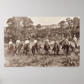 ヴィンテージカウボーイズポスター（デコページまたはコラージュ） ポスター (正面)