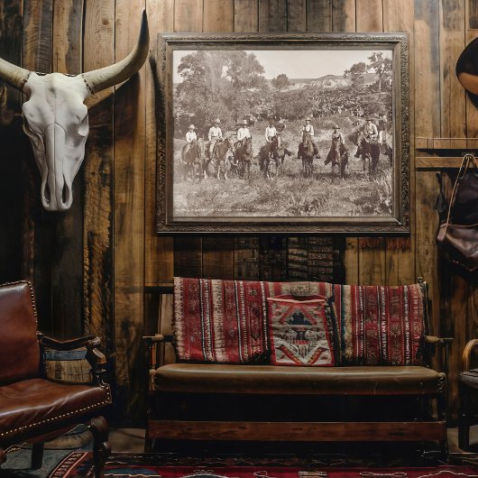 ヴィンテージカウボーイズポスター（デコページまたはコラージュ） ポスター