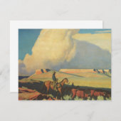 ヴィンテージカウボーイズ、オープンレンジby Maynard Dixon (正面/裏面)