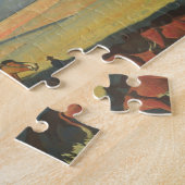 ヴィンテージカウボーイズ、オープンレンジby Maynard Dixon ジグソーパズル (側面)