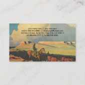 ヴィンテージカウボーイズ、オープンレンジby Maynard Dixon 名刺 (裏面)