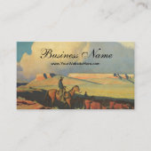 ヴィンテージカウボーイズ、オープンレンジby Maynard Dixon 名刺 (正面)