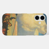 ヴィンテージカウボーイズ、オープンレンジby Maynard Dixon Case-Mate iPhoneケース (裏面 (横))