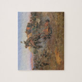 ヴィンテージカウボーイズ、キャンプ調理師のトラブルby CM Russell ジグソーパズル (縦)