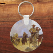 ヴィンテージカウボーイズ、ザ・パークマン衣装by NC Wyeth キーホルダー (正面)