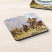 ヴィンテージカウボーイズ、ザ・パークマン衣装by NC Wyeth コースター (左側)