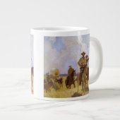 ヴィンテージカウボーイズ、ザ・パークマン衣装by NC Wyeth ジャンボコーヒーマグカップ (正面右)