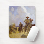 ヴィンテージカウボーイズ、ザ・パークマン衣装by NC Wyeth マウスパッド (マウス)