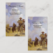 ヴィンテージカウボーイズ、ザ・パークマン衣装by NC Wyeth 名刺 (正面/裏面)