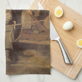 ヴィンテージカウボーイズ、ザ・ペイステージby NC Wyeth キッチンタオル (四つ折り)