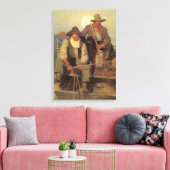 ヴィンテージカウボーイズ、ザ・ペイステージby NC Wyeth キャンバスプリント (インサイチュ (リビング))