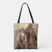 ヴィンテージカウボーイズ、ザ・ペイステージby NC Wyeth トートバッグ (裏面)