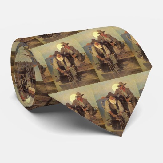 ヴィンテージカウボーイズ、ザ・ペイステージby NC Wyeth ネクタイ (ロール)