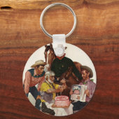 ヴィンテージカウボーイズ、ハッピーバースデーパーティーテックス キーホルダー (正面)