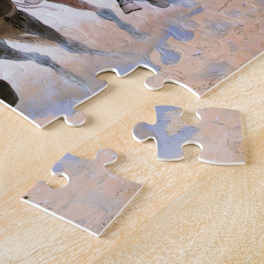 ヴィンテージカウボーイズ、レミントンの仲間を支援 ジグソーパズル (側面)