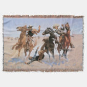 ヴィンテージカウボーイズ、レミントンの仲間を支援 スローブランケット (正面)