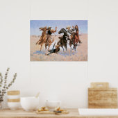 ヴィンテージカウボーイズ、レミントンの仲間を支援 ポスター (キッチン)