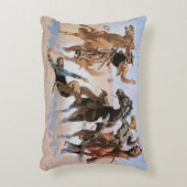 ヴィンテージカウボーイズ、仲間レミントンを支援 アクセントクッション (正面(垂直))