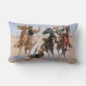 ヴィンテージカウボーイズ、仲間レミントンを支援 ランバークッション (裏面)