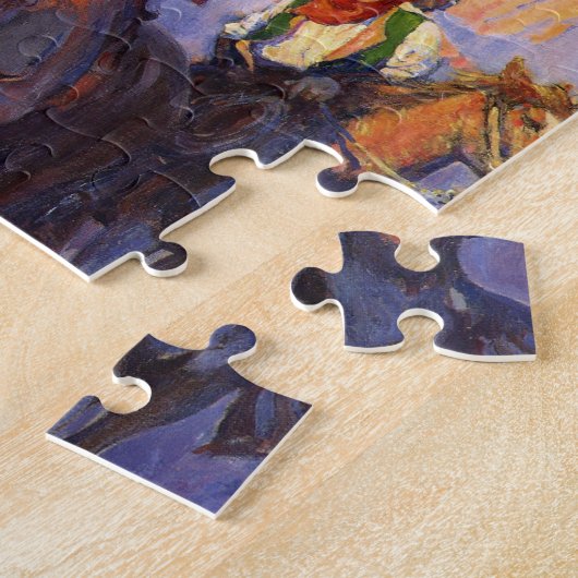 ヴィンテージカウボーイズ、男性と女性の馬、アンダーソン ジグソーパズル (側面)