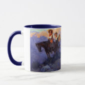 ヴィンテージカウボーイズ、男性と女性の馬、アンダーソン マグカップ (左)