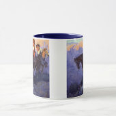 ヴィンテージカウボーイズ、男性と女性の馬、アンダーソン マグカップ (中央)