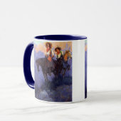 ヴィンテージカウボーイズ、男性と女性の馬、アンダーソン マグカップ (正面左)