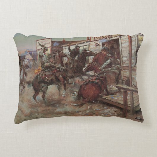 ヴィンテージカウボーイズ、CMラッセルでノックせずに アクセントクッション (正面)