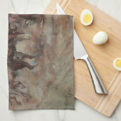 ヴィンテージカウボーイズ、CMラッセルでノックせずに キッチンタオル (四つ折り)