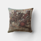 ヴィンテージカウボーイズ、CMラッセルでノックせずに クッション (裏面)