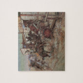 ヴィンテージカウボーイズ、CMラッセルでノックせずに ジグソーパズル (縦)