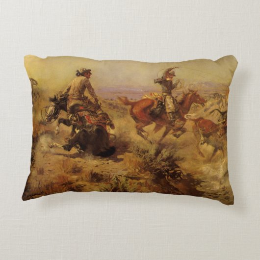 ヴィンテージカウボーイズ、CM Russellで急降下 アクセントクッション (裏面)