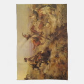 ヴィンテージカウボーイズ、CM Russellで急降下 キッチンタオル (縦)