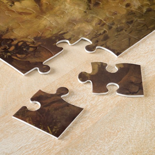 ヴィンテージカウボーイズ、CM Russellで急降下 ジグソーパズル (側面)