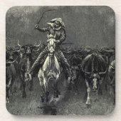 ヴィンテージカウボーイズ、Frederic Remingtonによるスタンピード コースター (正面)