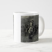 ヴィンテージカウボーイズ、Frederic Remingtonによるスタンピード ジャンボコーヒーマグカップ (正面右)