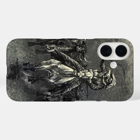 ヴィンテージカウボーイズ、Frederic Remingtonによるスタンピード Case-Mate iPhoneケース (裏面 (横))