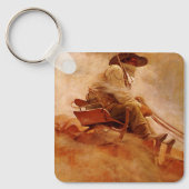 ヴィンテージカウボーイズ、NCワイエスによるオーワゴン キーホルダー (正面)