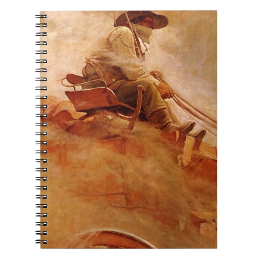 ヴィンテージカウボーイズ、NCワイエスによるオーワゴン ノートブック (正面)