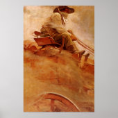 ヴィンテージカウボーイズ、NCワイエスによるオーワゴン ポスター (正面)