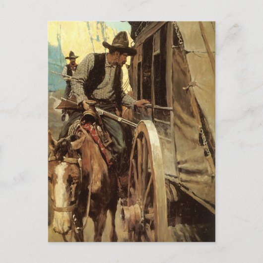 ヴィンテージカウボーイズ、NCワイエスの見事な違法行為 ポストカード (正面)