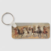 ヴィンテージカウボーイズ、Remingtonによる木材のためのダッシュ キーホルダー (裏面)