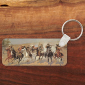ヴィンテージカウボーイズ、Remingtonによる木材のためのダッシュ キーホルダー (正面)