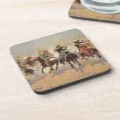 ヴィンテージカウボーイズ、Remingtonによる木材のためのダッシュ コースター (左側)