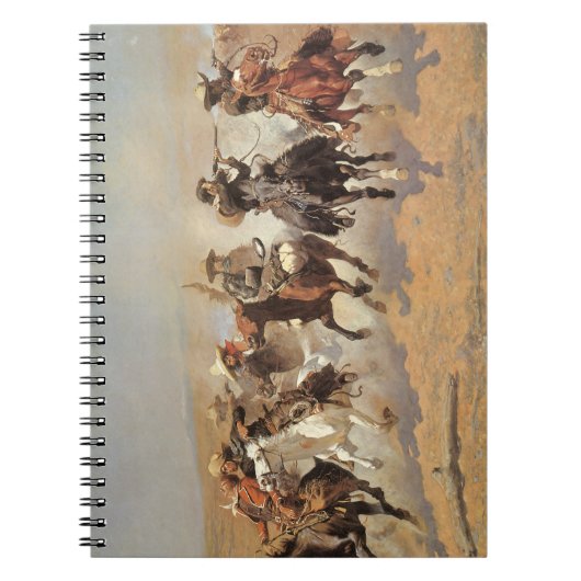 ヴィンテージカウボーイズ、Remingtonによる木材のためのダッシュ ノートブック (正面)